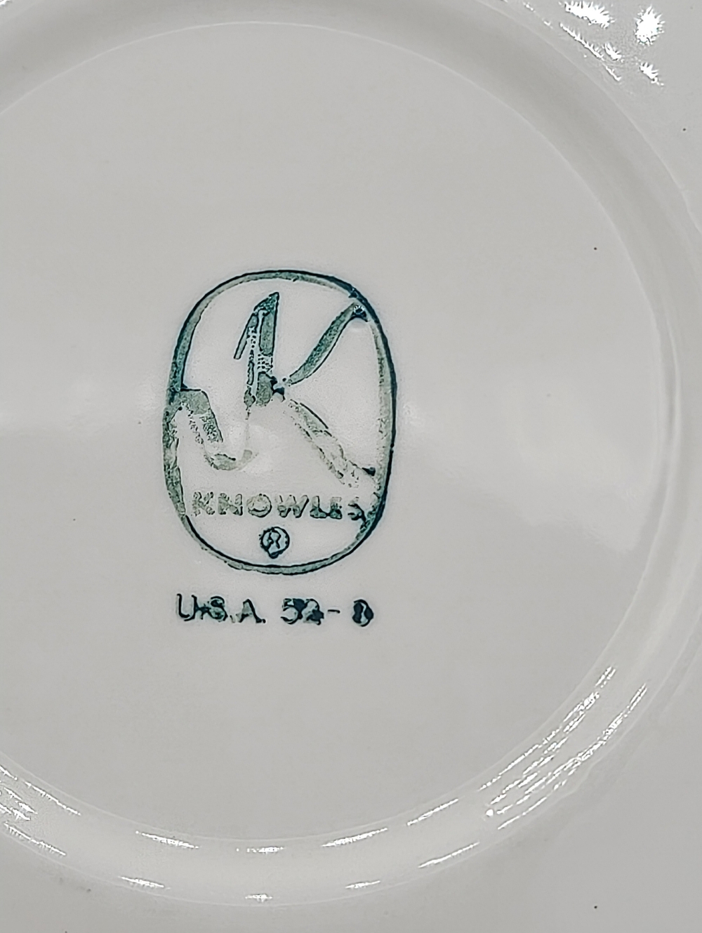 Edwin Knowles Apple Blossom Salad Plates Set of 4 22K Gold Freda Diamond Vintage - Picture 3 of 14
